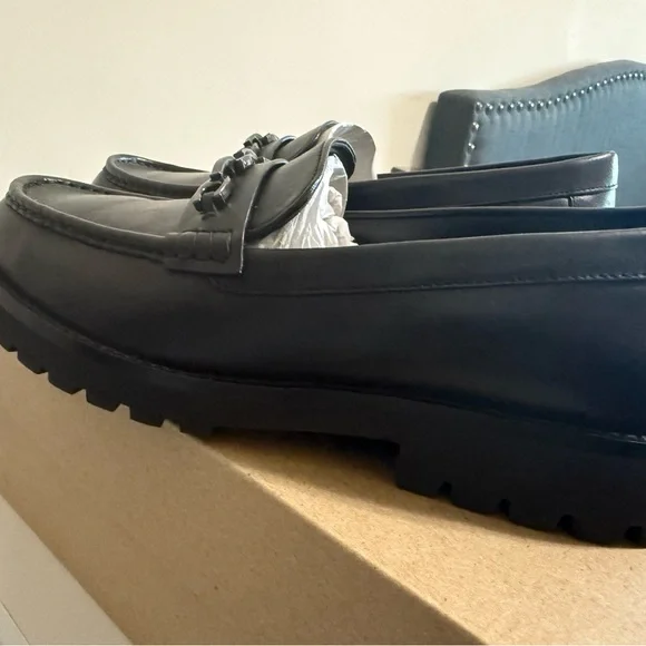 Coach Black Leather Loafers - Picture 3 of 4